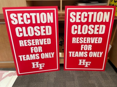 Athletic Signage Photo